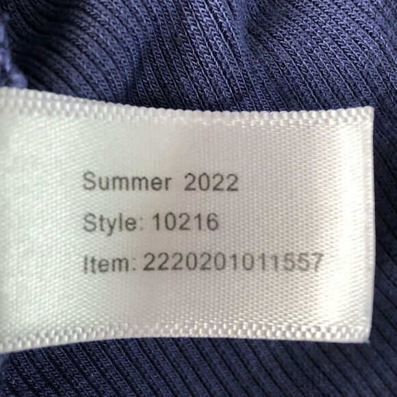 Marine Layer Women’s Ribbed Twist Front Purple Short Sleeve T-shirt Size Small - Picture 10 of 12